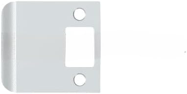 2-1/2 Height Extended Lip Square CORNERED Strike Plate Polished Chrome - Image 3