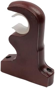 2Pcs Wooden Curtain Rod Brackets Drapery Rod Holder Wood Bracket - Image 4