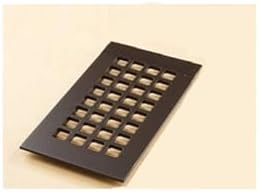 "Reggio Register Square Series Pattern Floor Grille, Oil-Rubbed Bronze Steel - Image 7