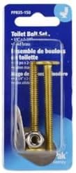 Plumb Pak PP835-150 1/4" Solid Brass Toilet Bolts, 20 x 2 1/4" - Image 4