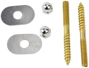 Plumb Pak PP835-151 Toilet Screws 1/4-Inch 20 by 2 1/2-Inch Solid Brass - Image 6