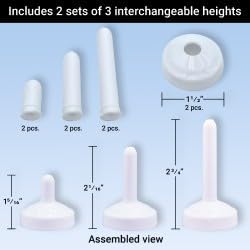 TidyCap Toilet Bolt Covers, Screw-On Replacement Caps - Image 6