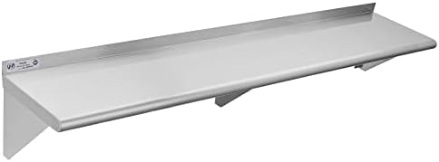Hally Stainless Steel Shelf 12"x60" NSF Commercial Wall Mount Rack Shelving by HallySinksTablesH