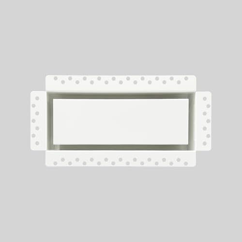 4x10 Inch Steel Recessed Flush Wall Vent Cover by DDPow