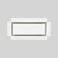 4x10 Inch Steel Recessed Flush Wall Vent Cover by DDPow