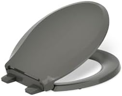 KOHLER 4639-RL-NY Cachet ReadyLatch Round Toilet Seat Soft Close, Thunder Grey by Unknown