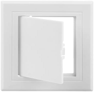 6x6 inch Plastic Access Panel for Drywall Ceiling Reinforced Plumbing Wall by Teqooza