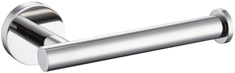 TASTOS Polished Chrome Toilet Paper Holder SUS304 Stainless Steel, Modern Round by TASTOS