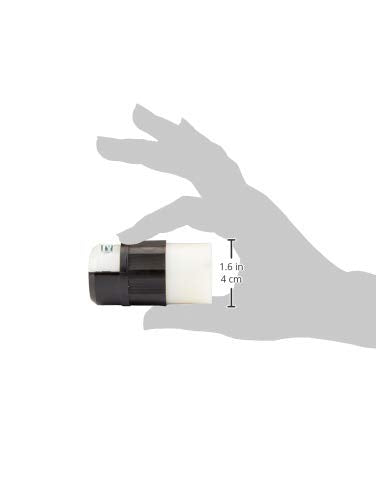 Leviton 5369-C 20A 125V Industrial Straight Blade Connector | Black/White | - Image 5