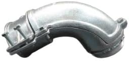 3 1/2" Flex 90-degree Connector, Squeeze-Type, Malleable Iron, Insulated Throat by Unknown