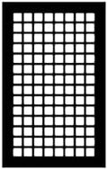 Reggio Registers Square 8" x 14" Steel Grille Without Mounting Holes by ReggioRegisterCompanyLLC