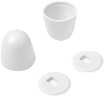 8Packs Universal Toilet Bolt Caps, Round Plastic Push-On Toilet Bowl Bolt Caps - Image 4