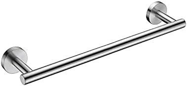 Nolimas Brushed Nickel Bath Towel Bar Single Bars Towel Rack Rod Classic Wall by Giveyourbathroomanewlook