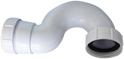 PP Material Bathtub Elbow Drain Pipe, P Trap Deodorant Sink Drain Hard Tube - Image 3