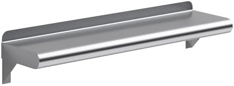 AmGood 6 in. x 24 in. Stainless Steel Wall Mount Shelf by AmGood