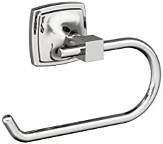 Amerock Stature 6-5/16" Chrome Single Post Toilet Paper Holder by Amerock