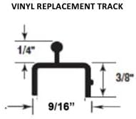 Premium Glide Track Vinyl Sliding Door Bottom Track – 72" - Image 2