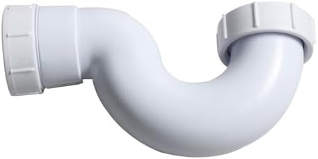 PP Material Bathtub Elbow Drain Pipe, P Trap Deodorant Sink Drain Hard Tube - Image 2