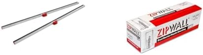 ZipWall FoamRail 2-Pack Tapeless Seal and 10ft x 50ft 3 mil Dust Barrier by Unknown