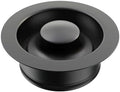 Kitchen Sink Garbage Disposal Flange and Sink Stopper Black-Glossy by Frsmvati