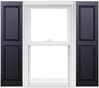 Polaris Homeside Raised Panel Vinyl Shutters 14-1/2in. x 51in. by Polaris