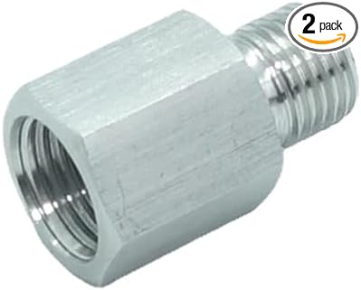 2 Pcs 1/4" NPT Pipe Female X M12X1.25 Male Metric Adapter Fitting Oil Fuel Air by CDQBWKJGFJ