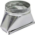 Aluminum HVAC Duct Pipe Transition Fitting, 6-In. Round by Lambro