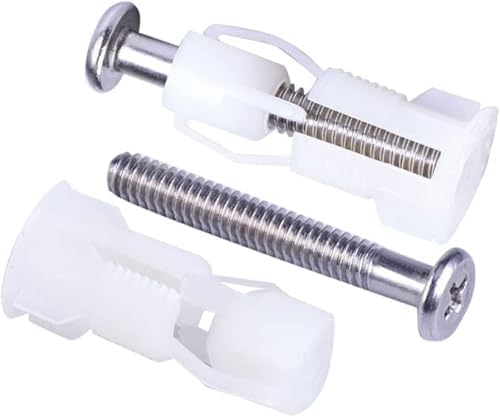 MUU Universal Toilet Seat Bolts and Screws, Quick Release Top Hinge Fixings - Image 3