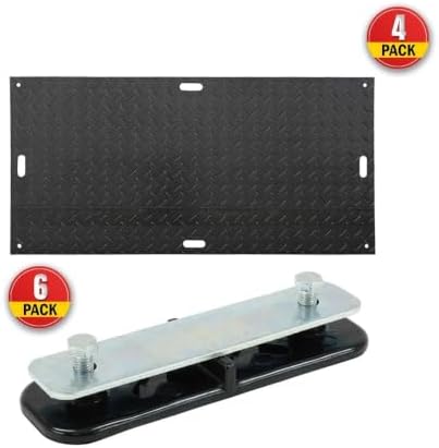4Pcs 4' x 8' Ground Protection Mats w/ 6 Pcs Single Connectors - Image 2