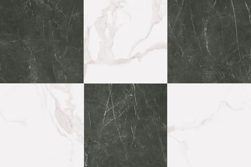 Peel and Stick Floor Tiles | Light Green Marble 30 Sq.Ft by FlorExp