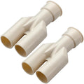 Pangda 2 Pcs Double Drain Hose Connector Rubber Dishwasher Drain Hose Adapter by Pangda