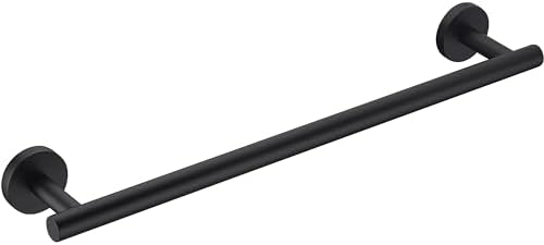 Matte Black SUS304 Stainless Steel Bath Towel Bar Single Bars Towel Rack Rod by Giveyourbathroomanewlook
