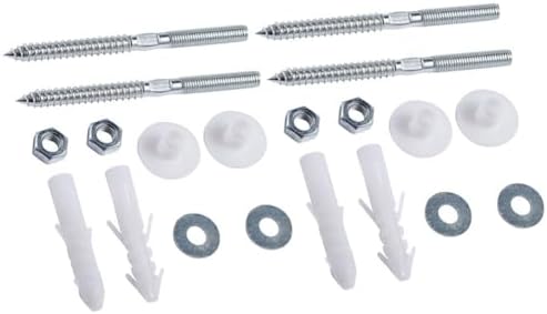 Stainless Steel Wall Mount Basin Sink Fitting Kit M8x110mm Bathroom Hardware by Everythingyouneedishere