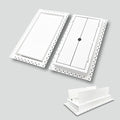 Flush Wall Vent Cover 8x14 Inch by DDPow