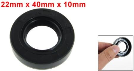 uxcell Metric Rotary Shaft Oil Seal 22x42x10mm TC Double Lips Rubber - Image 2