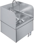 Stainless Steel Hands-Free Wall-Mounted Hand Sink 17 in. x 15 in. by AmGood