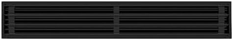 BUILDMART - 30x6 Modern AC Vent Cover - Decorative Black Aluminum Air Vent - - Image 2