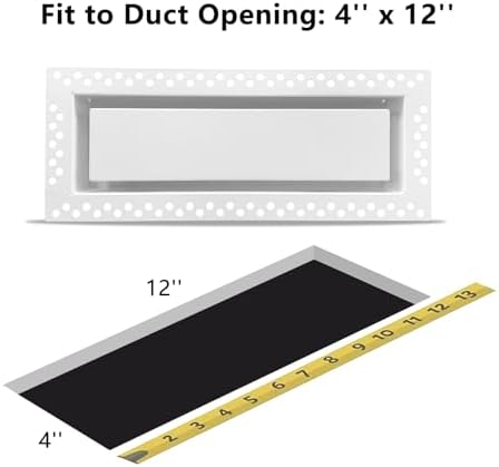 Flush Wall Vent Cover 4x12 Inch - Image 5