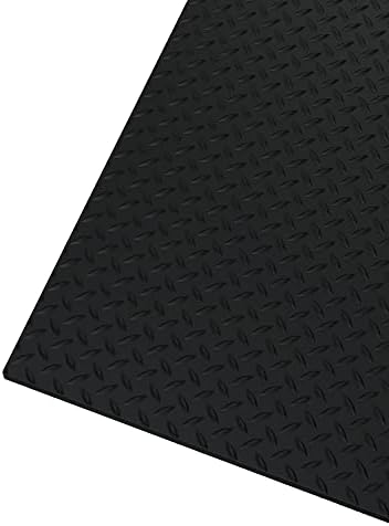 WorkForce Vinyl Diamond Plate Commercial Grade Matting, Heavy Duty Floor Mat by WorkForceCommercialMatting