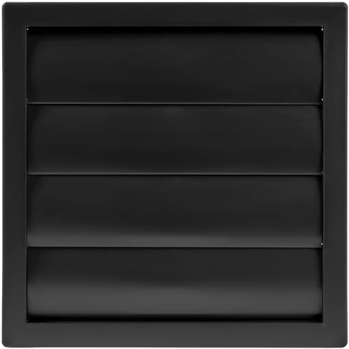 Plastic 6" Black Dryer Vent Cover - Image 3