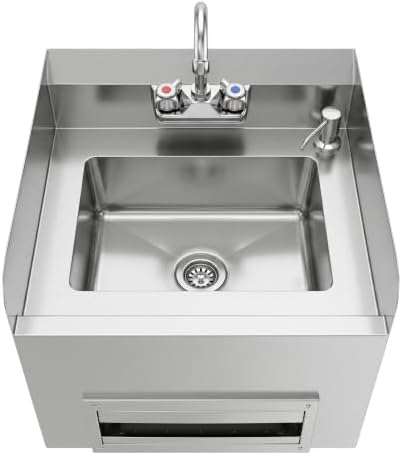 Commercial Wall Mount Hand Sink 18-1/4 in. x 17-5/8 in. - Image 2