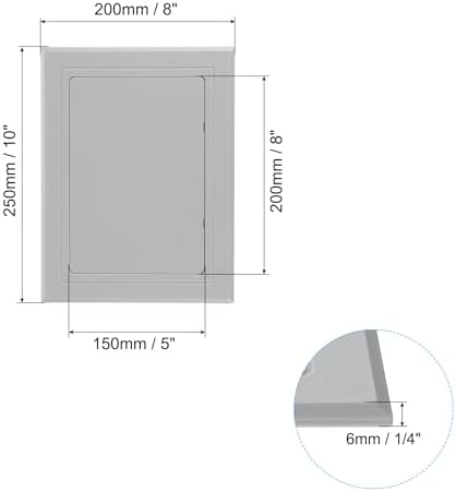 PATIKIL 8x6 inch Self-Adhesive Access Panel, ABS Plumbing Access Doors Easy - Image 2