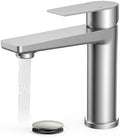 FORIOUS Single Hole Bathroom Faucet Brushed Nickel, Commercial Faucet by FORIOUS