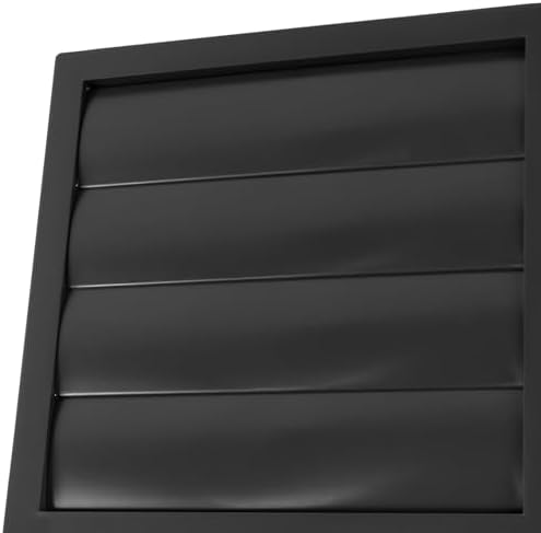 Plastic 6" Black Dryer Vent Cover - Image 5