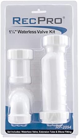 RecPro 1-1/2" Waterless RV P-Trap | Self-Sealing HepvO Waste Valve - Image 3