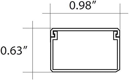 Easylife TV Wire Hider Wall Mounted 10 Feet White Cord Cover Kit - Image 7