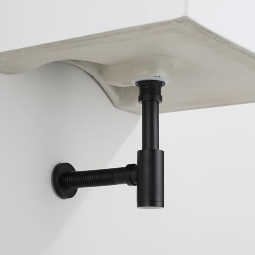 Bathroom Sink P-Trap Drain, Adjustable 1-1/4 Bottle P Trap Solid Brass Sink - Image 3