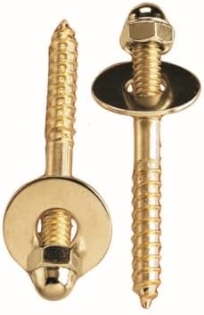 Plumb Pak PP835-151 Toilet Screws 1/4-Inch 20 by 2 1/2-Inch Solid Brass - Image 3