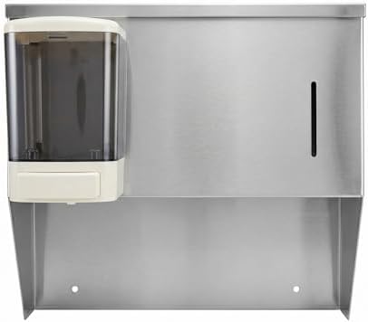 16 Inch Wall Mount Soap and Paper Towel Dispenser - Image 2