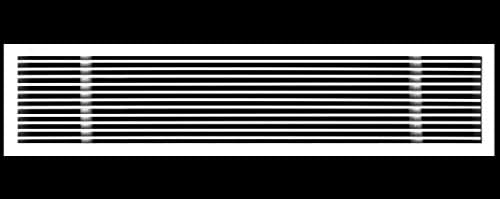HVAC Premium 44"W X 8"H Linear Aluminum Clip-On Bar Return Air Grille by HVACPremium